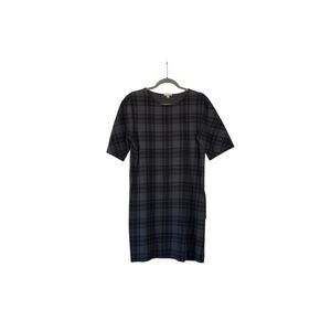 Gap Gray Black Plaid Dress Petite Small